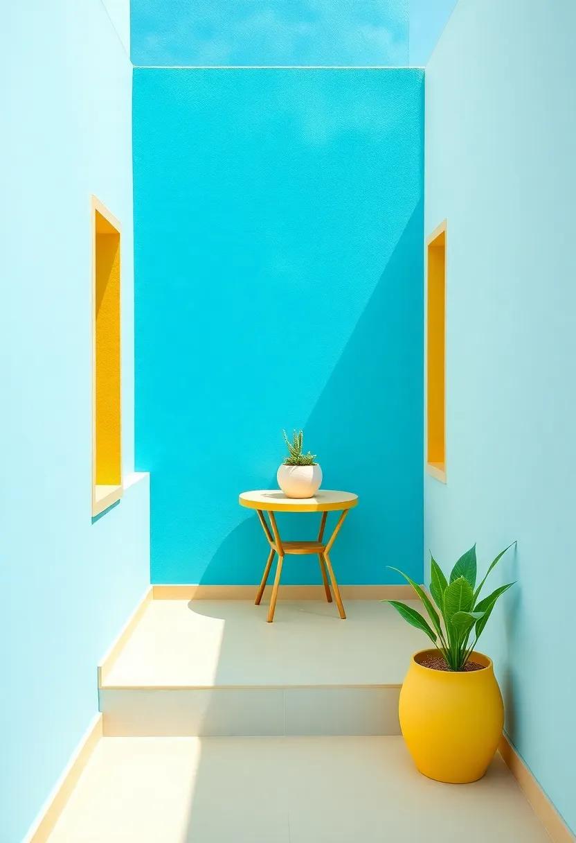 Mediterranean Vibes: Ocean Blues and Sun-Kissed ​Yellows
