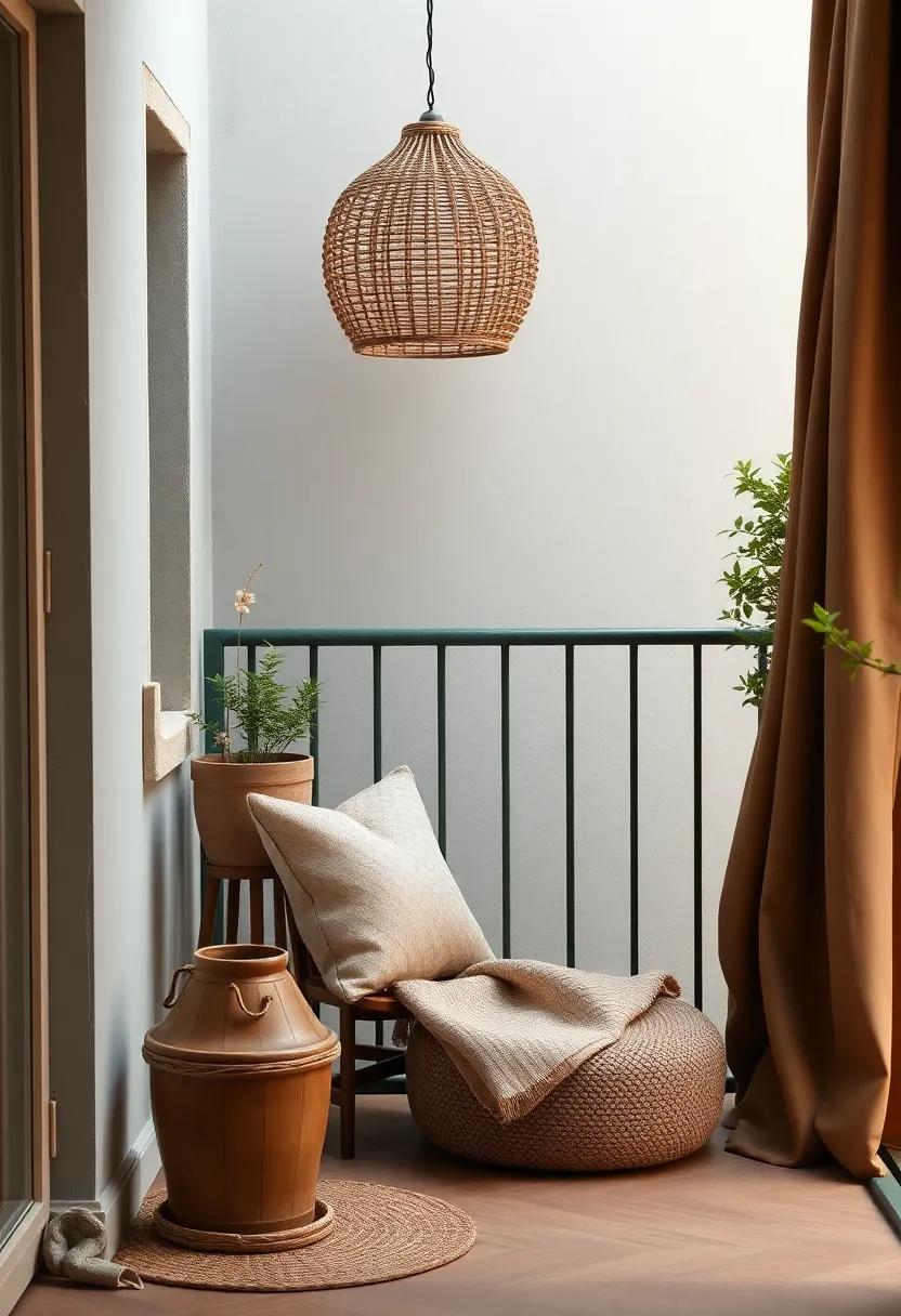 Rustic Charm: Textured Accents in Warm, Cozy Shades