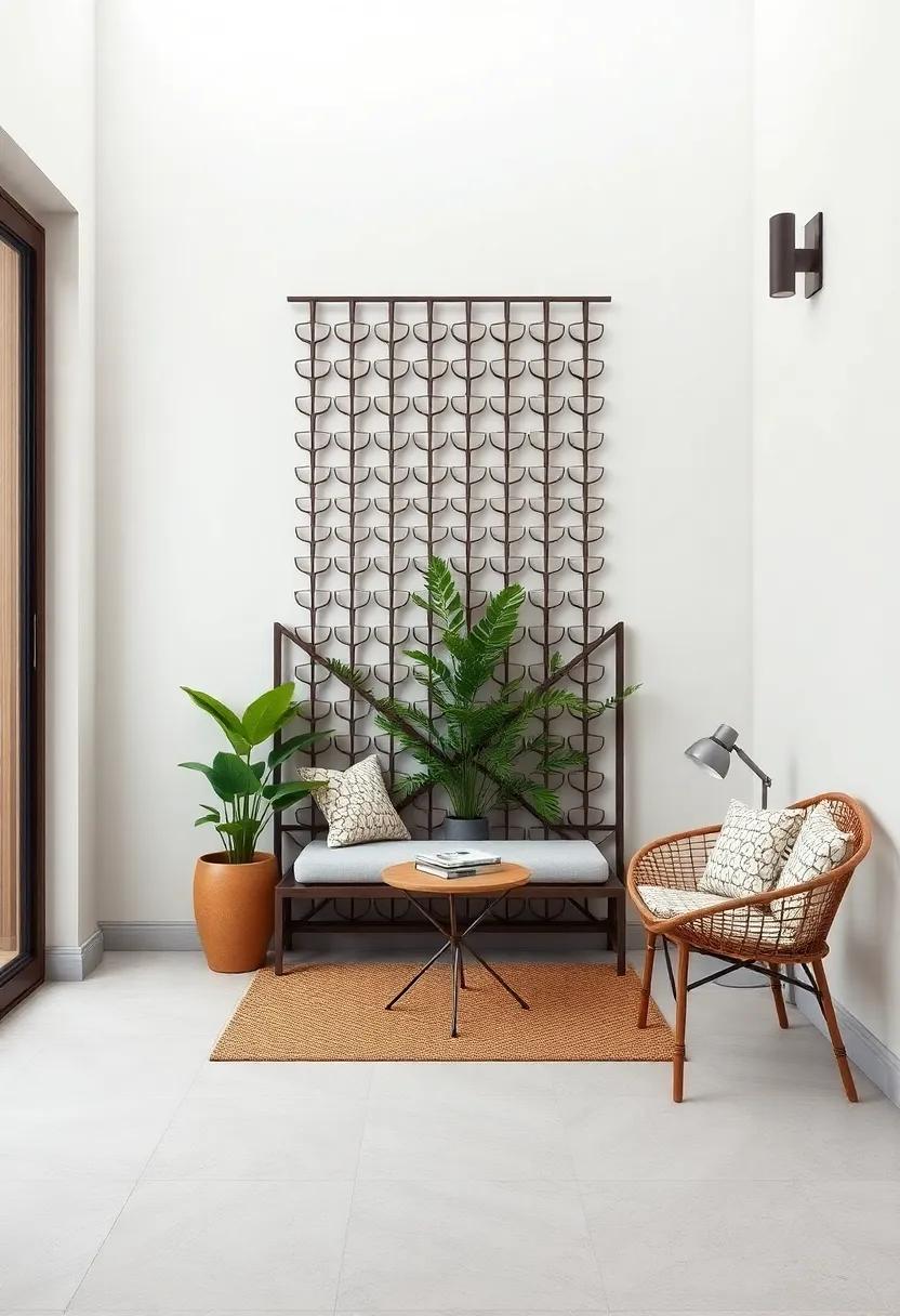 Decorative Screens as Dual Functionality: Privacy and Storage