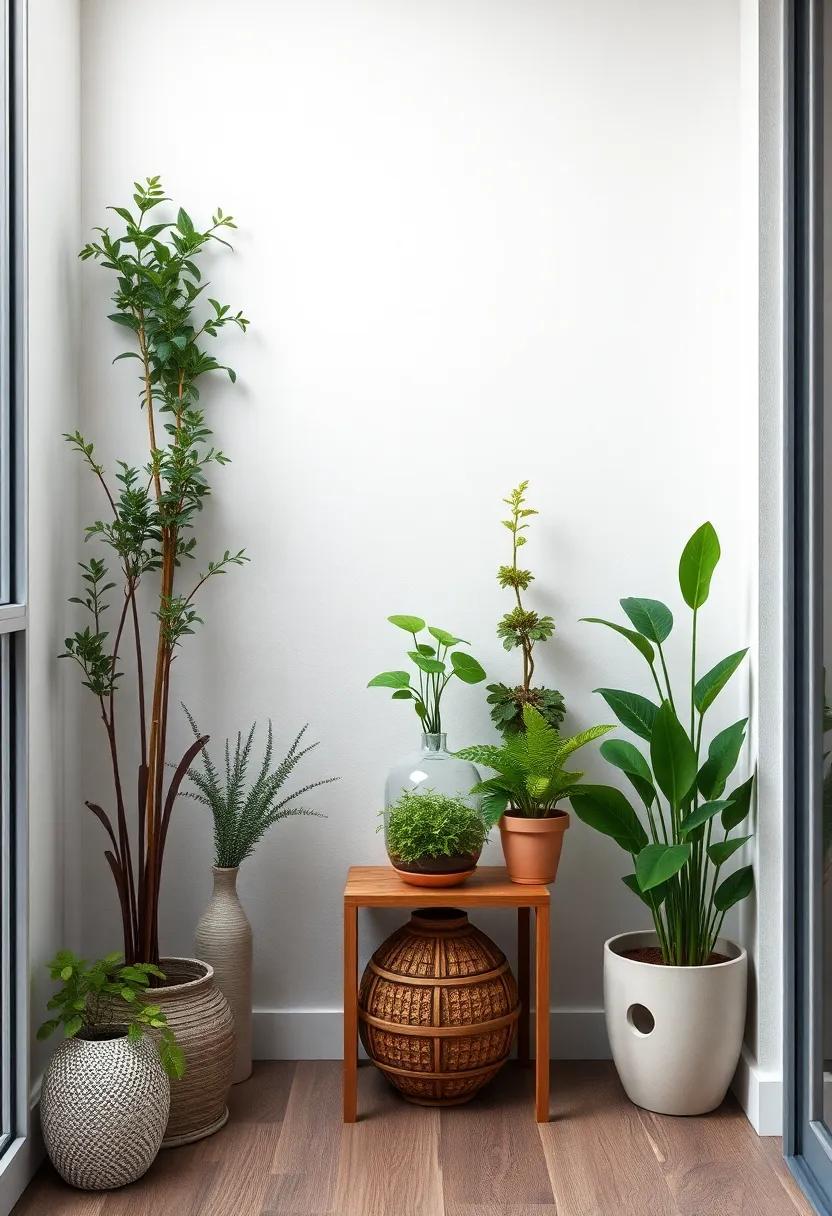 A Splash of ‍Creativity with⁣ DIY Terrariums and Green Accents