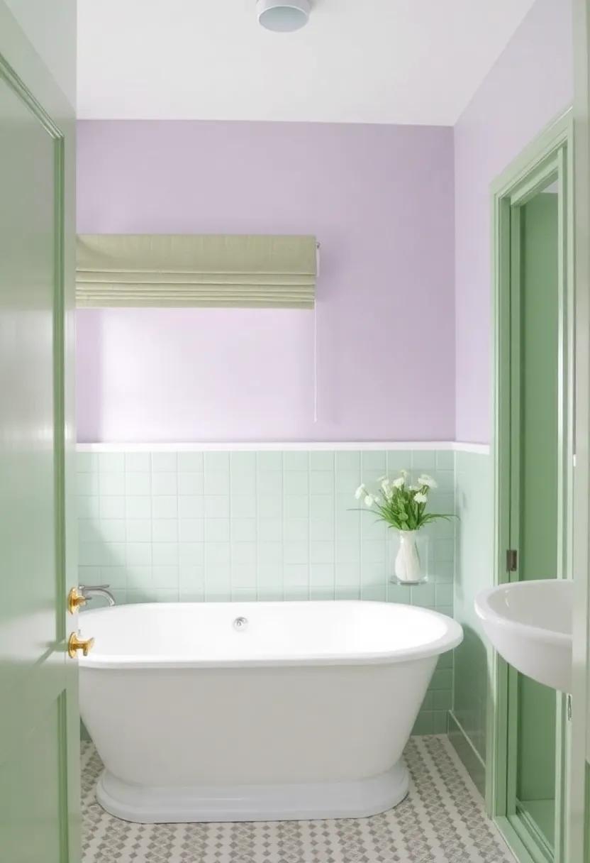 3) Lavender and Soft⁣ Green: Infuse a ⁣touch of ⁣tranquility⁣ with pale‍ lavender‍ and complementary soft green accents that evoke a⁣ sense of calm and relaxation