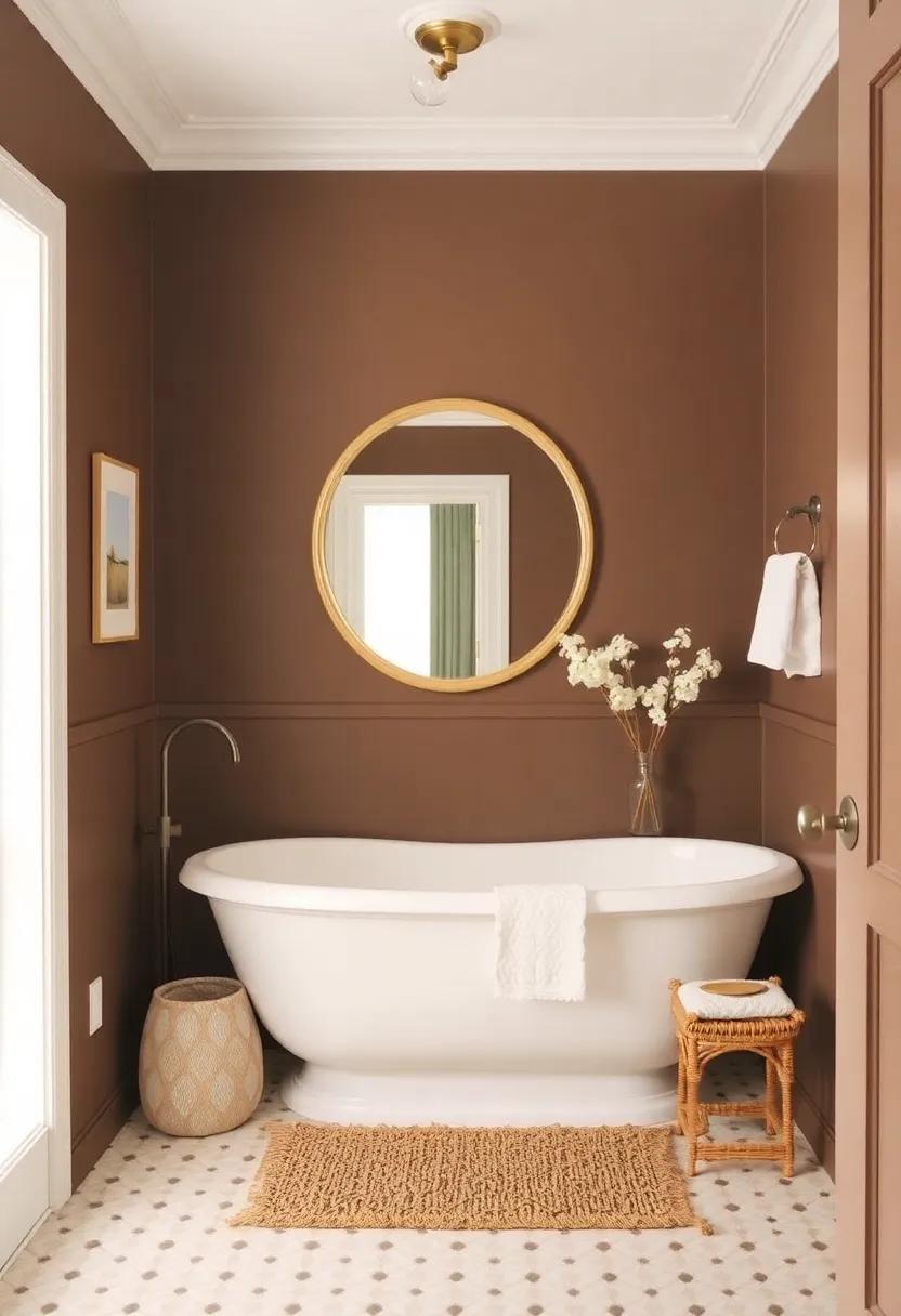 23) Soft ⁣Ivory and‍ Earthy ⁢Brown: Go for a ⁢classic combination with⁢ soft ivory and rich earthy ⁣brown,​ creating a warm, ⁢welcoming environment