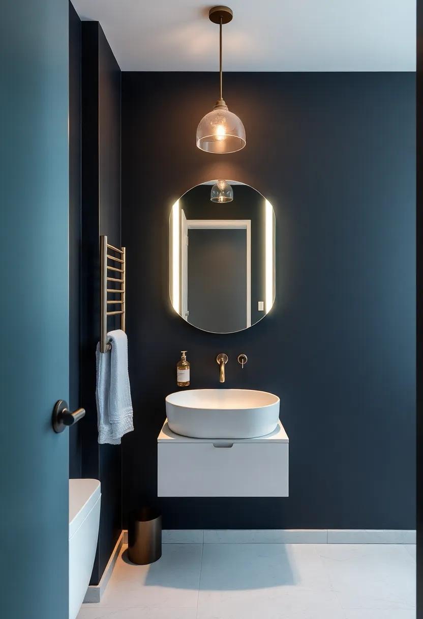 Accentuating with Accessories: Hardware That Shines Against Dark Walls