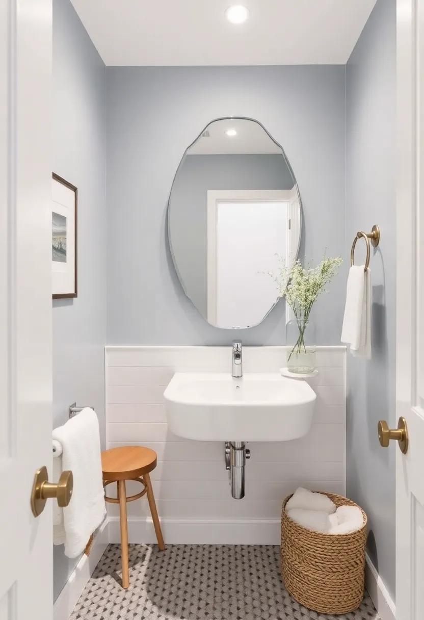 6) Add a Statement Mirror: A ⁤uniquely ​shaped or oversized mirror can serve as a focal point while also reflecting ‌light and enhancing depth