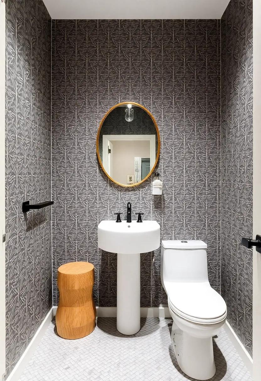 14) Experiment with Patterns: ⁤Unique ‌wall patterns or textured tiles ‍can introduce visual ⁣interest without overwhelming a compact space