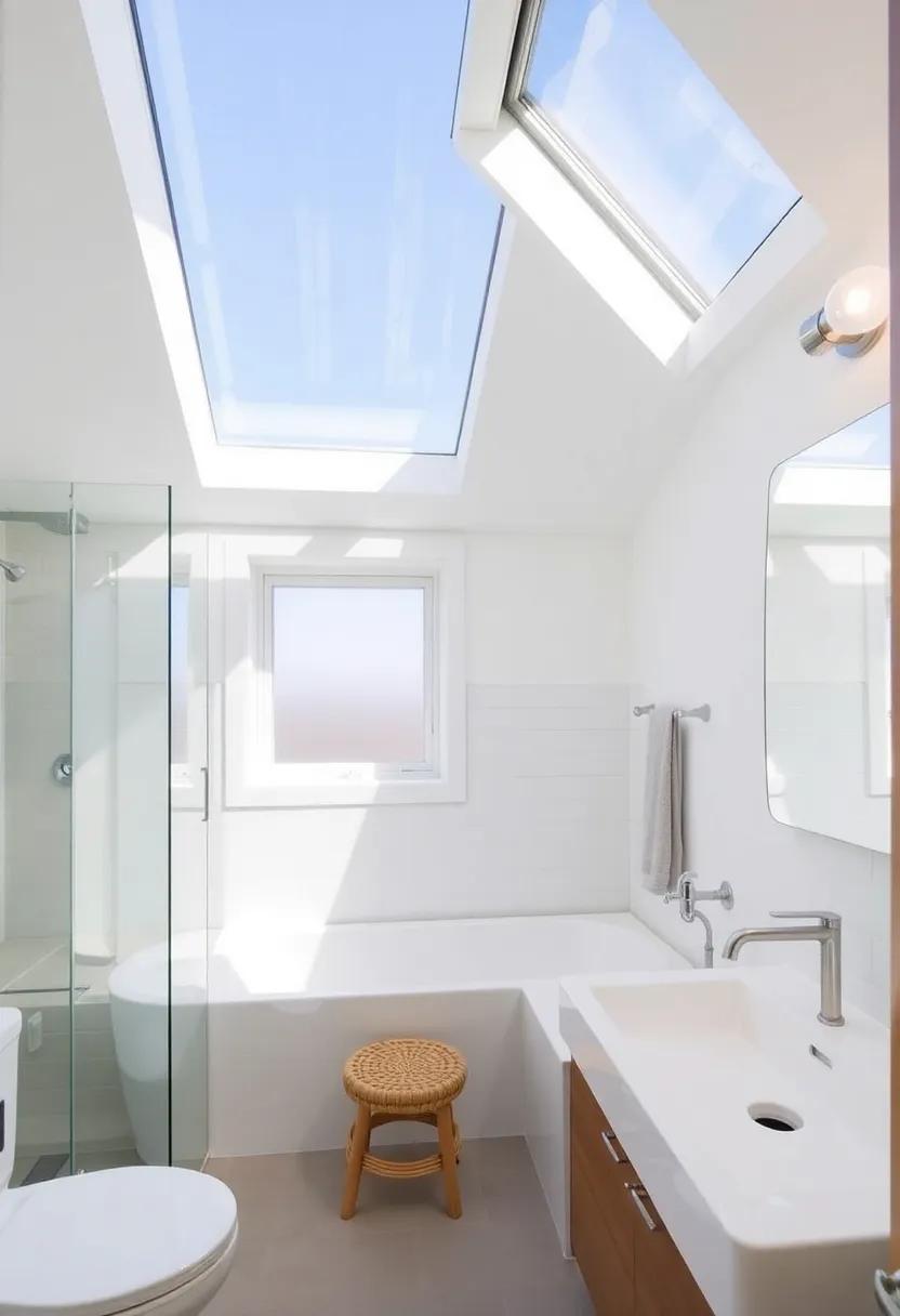 5) Incorporate Natural Light: Maximize ‌windows or add a skylight to invite natural light, making the bathroom feel more ⁣open and airy