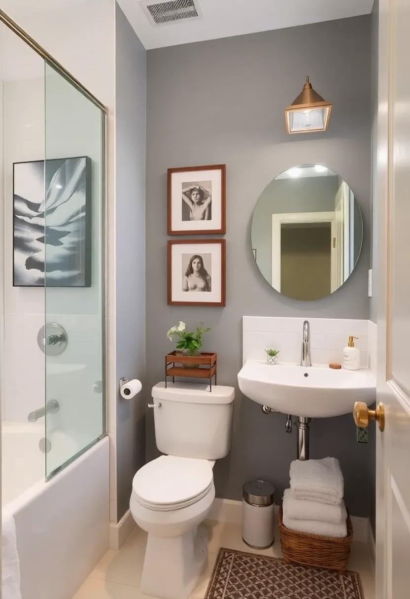 17) Personalized Decor: ⁢Add art or personal touches through ‍decor items to make ⁢the bathroom feel like an extension of your personality