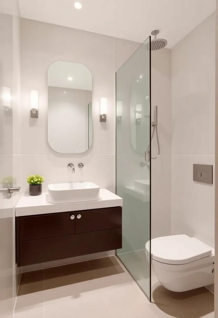 8) Use bold Fixtures: Opt for striking⁣ faucets and⁢ showerheads to add personality and create an eye-catching contrast against subdued surfaces