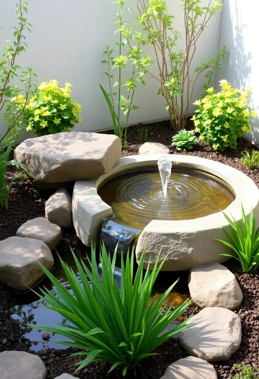 Incorporating Water Features⁤ for Serenity and Aesthetic Charm in⁢ Compact Areas