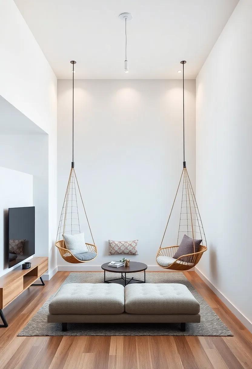 Maximizing ‍Vertical Space With ⁢stylish Hanging ​Seats and Swing ‌Chairs