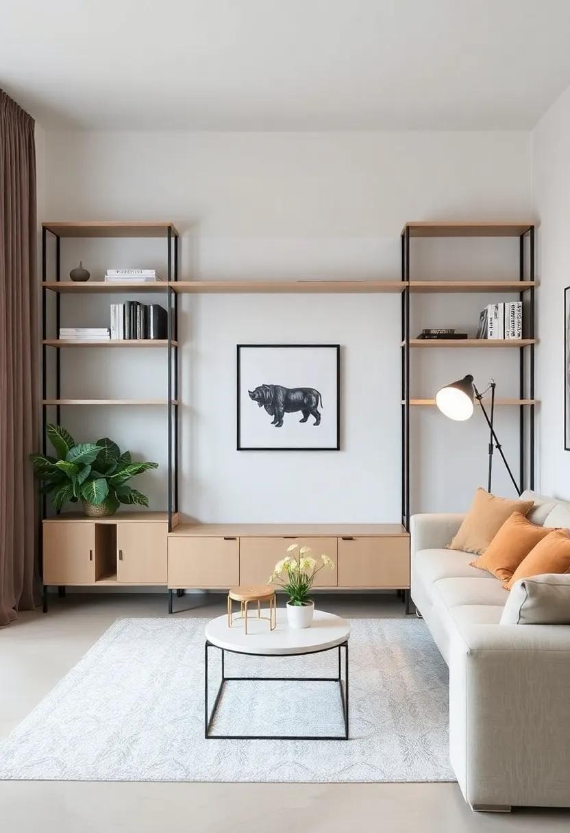 Open Shelving for a Minimalist⁤ Aesthetic in Your Living Space