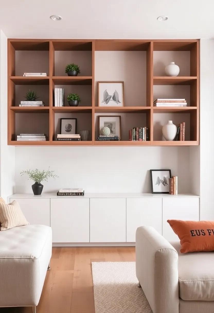 Utilizing Corner Spaces for Unique Open Shelving Arrangements