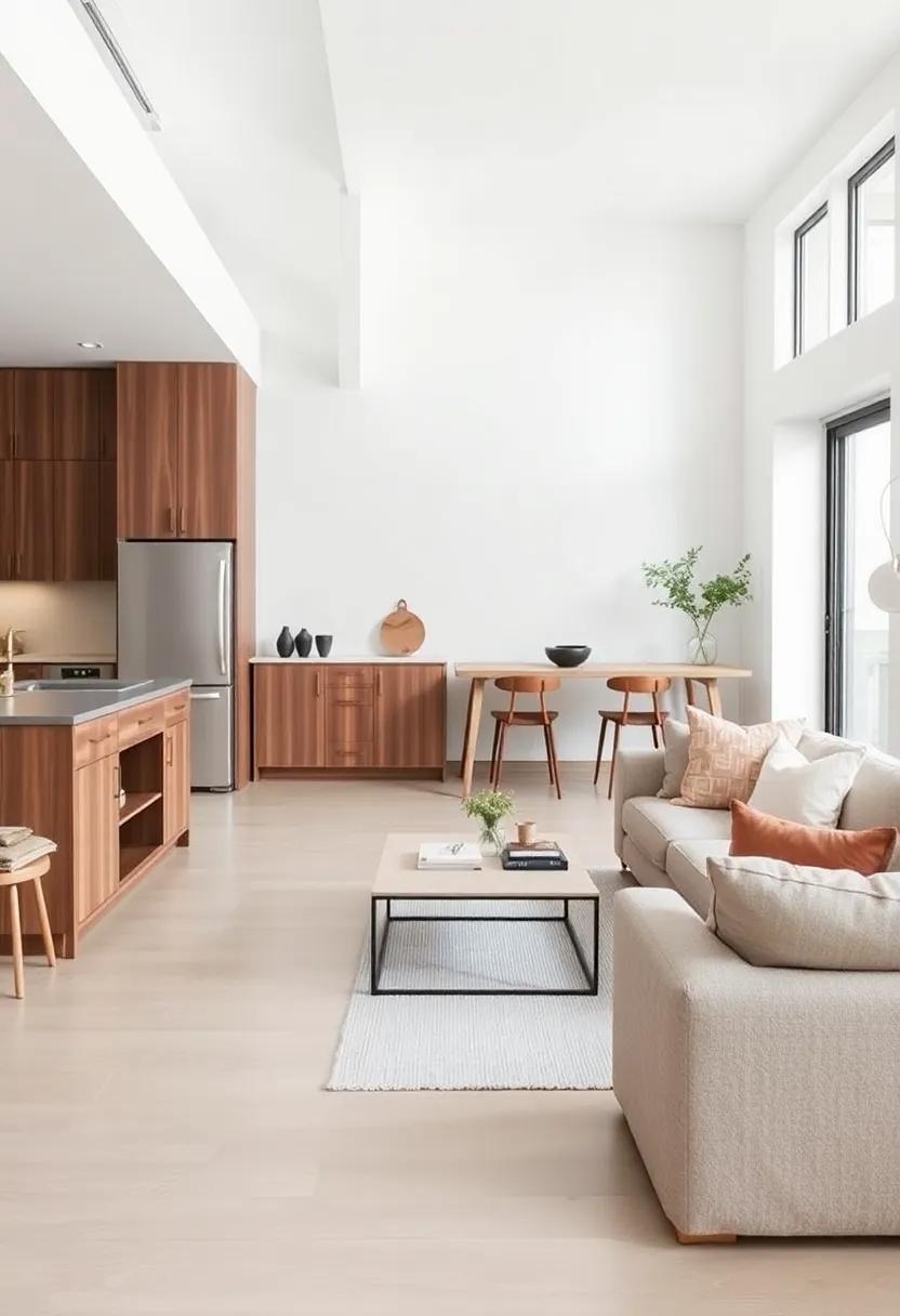 Balancing Open Spaces with textures and Fabrics for a Cozy atmosphere