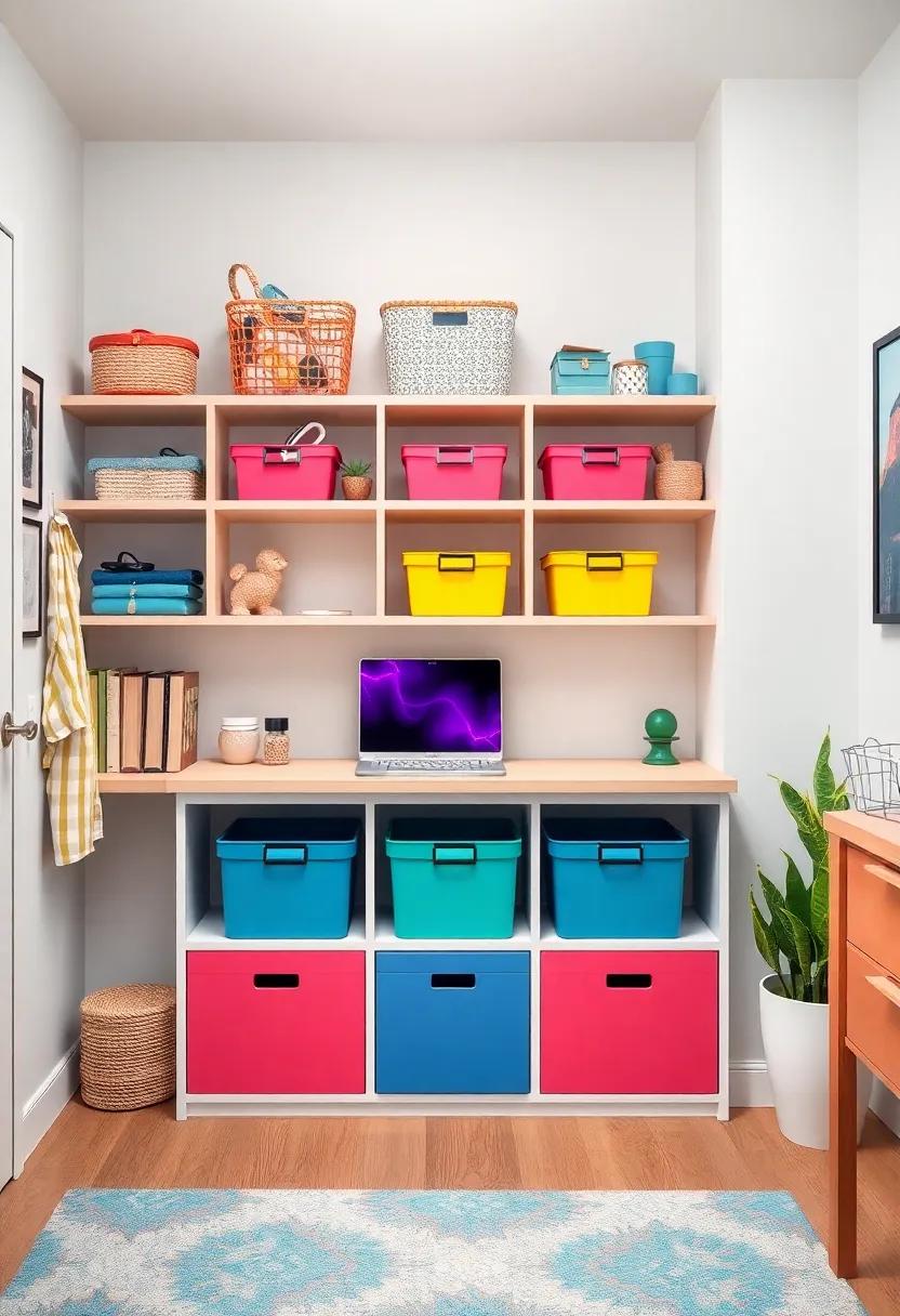 Colorful Organizers That ⁤Bring Style And Order to A Small Teen Room