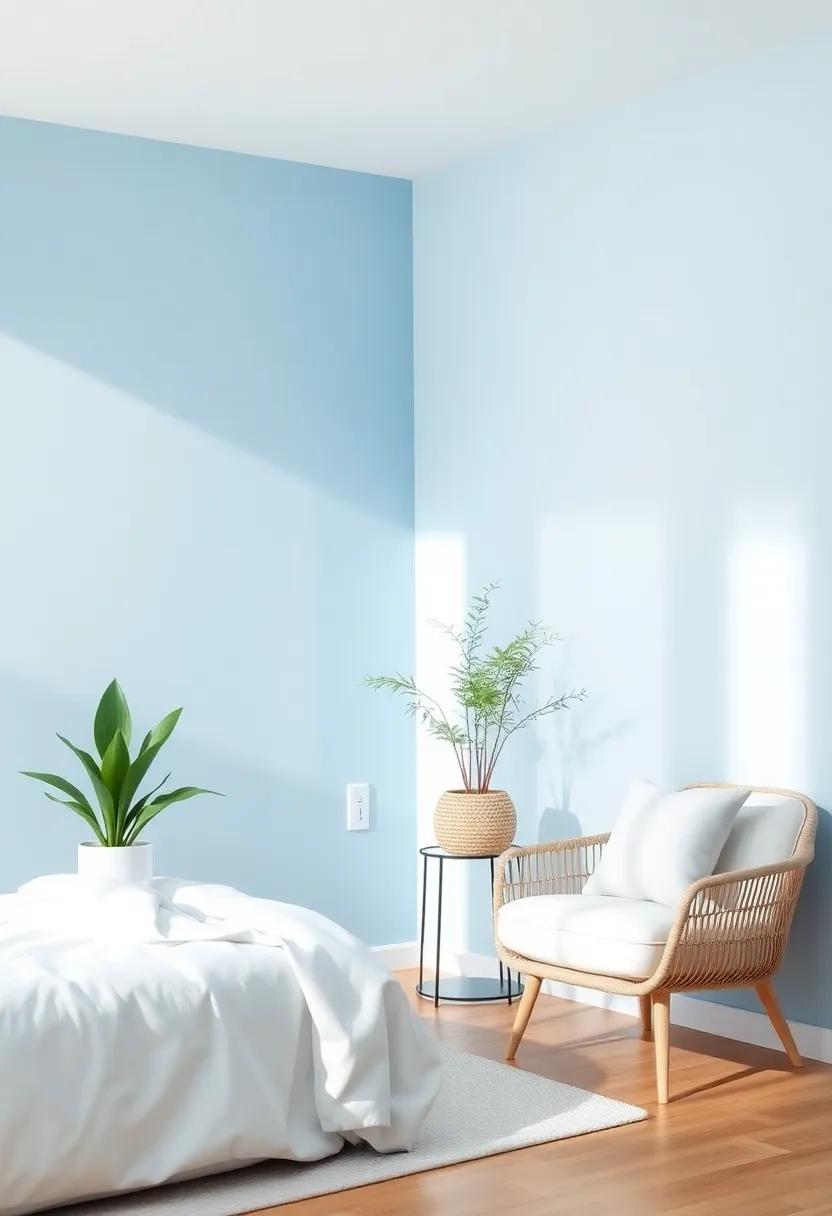 Incorporating Nature: Plants That Pair Beautifully​ with Soft Blue