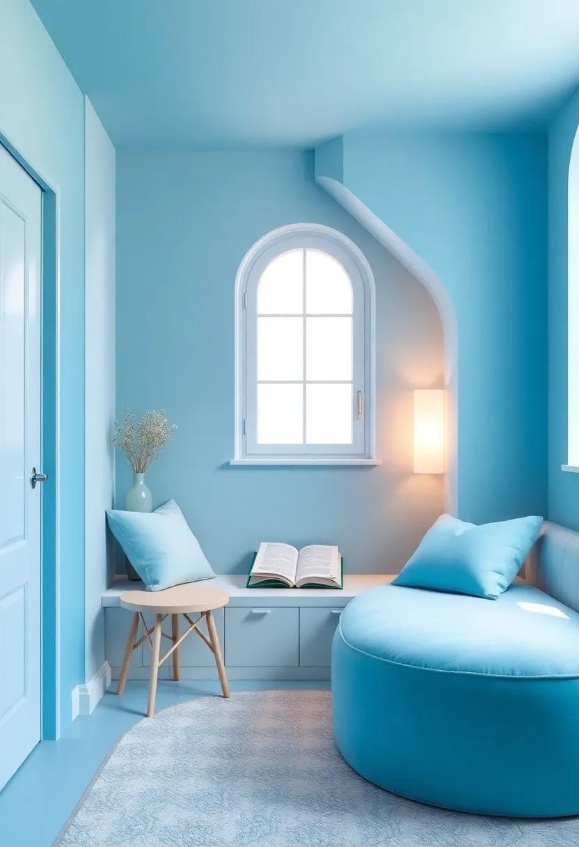 Creating a Reading Nook with Soft Blue comfort