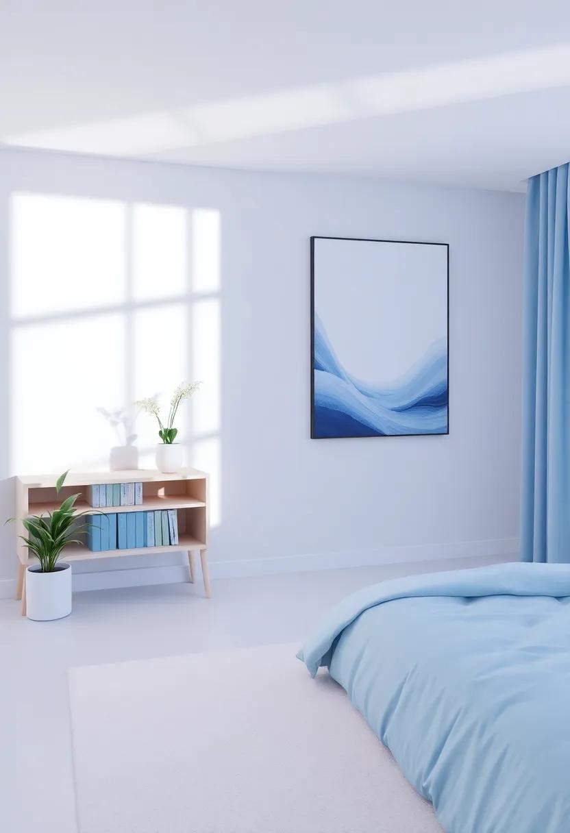 Furniture ​Selection: Embracing Soft Blue as a Statement piece