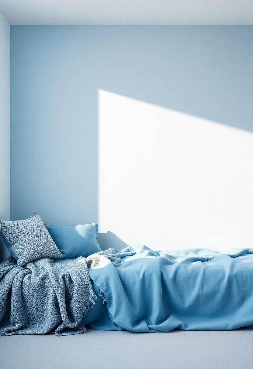 The Power of Textures: Incorporating fabrics in Soft ‌Blue Tones