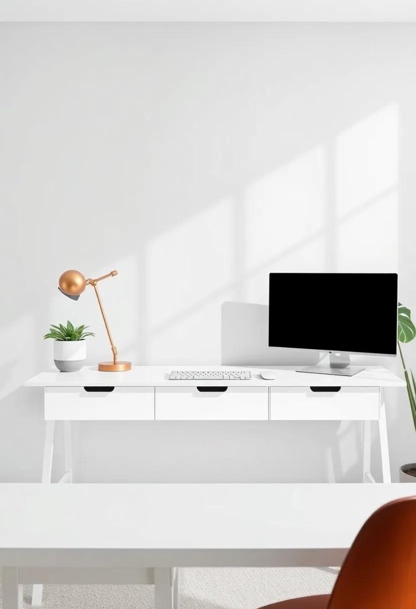 Elevate Your Workspace with Clean Lines and Minimalist Design Elements