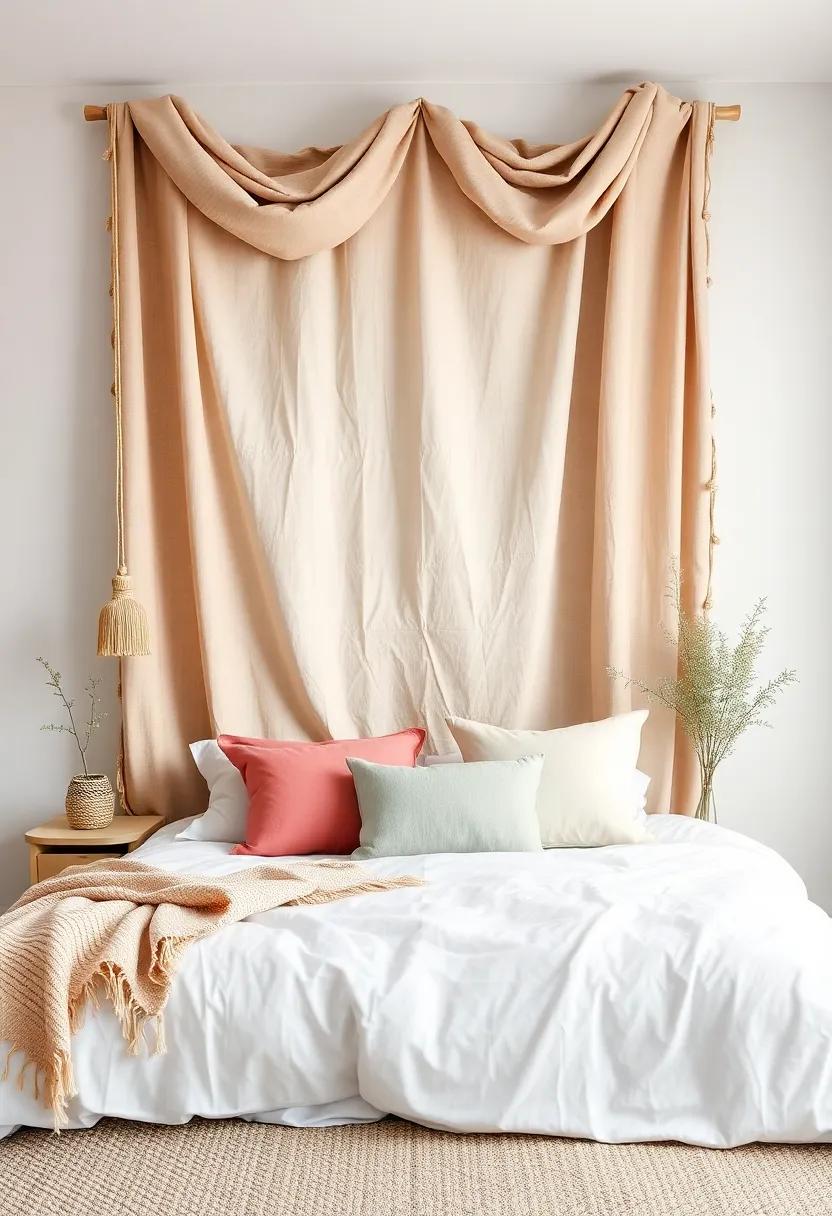 Bohemian Vibes: Layering fabric for a​ Cozy Wall Feature