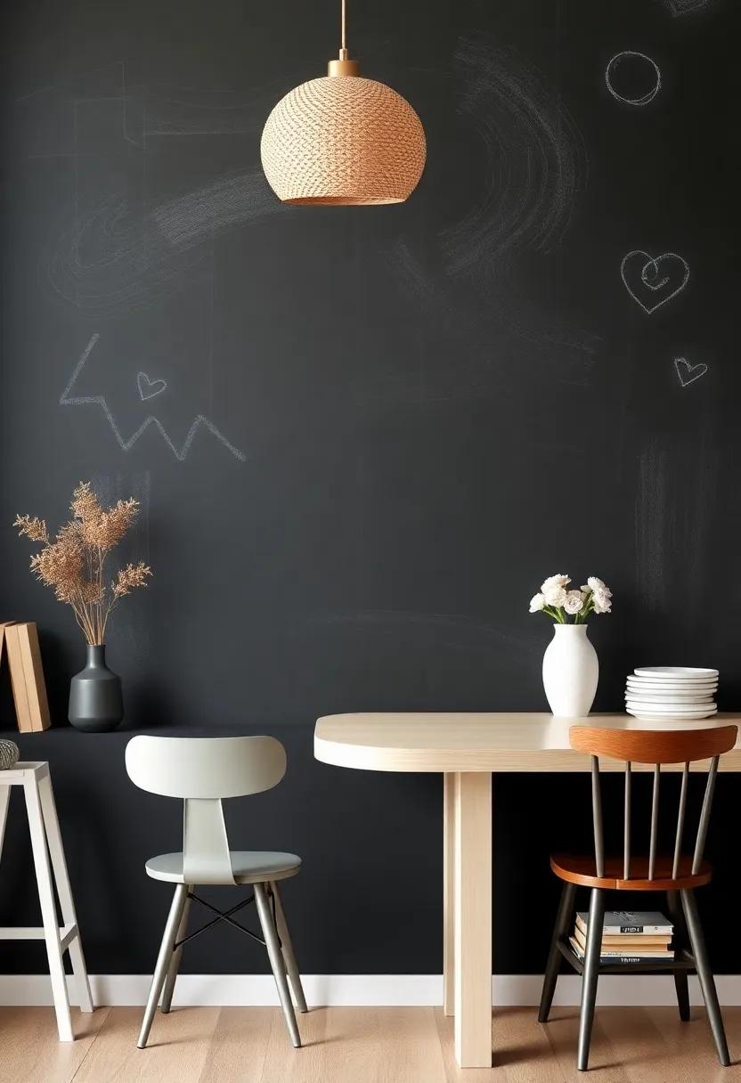 Chalkboard Paint: Unleash your creativity with chalkboard paint,‌ perfect for a kitchen or playroom where ‌ideas and doodles can come to life