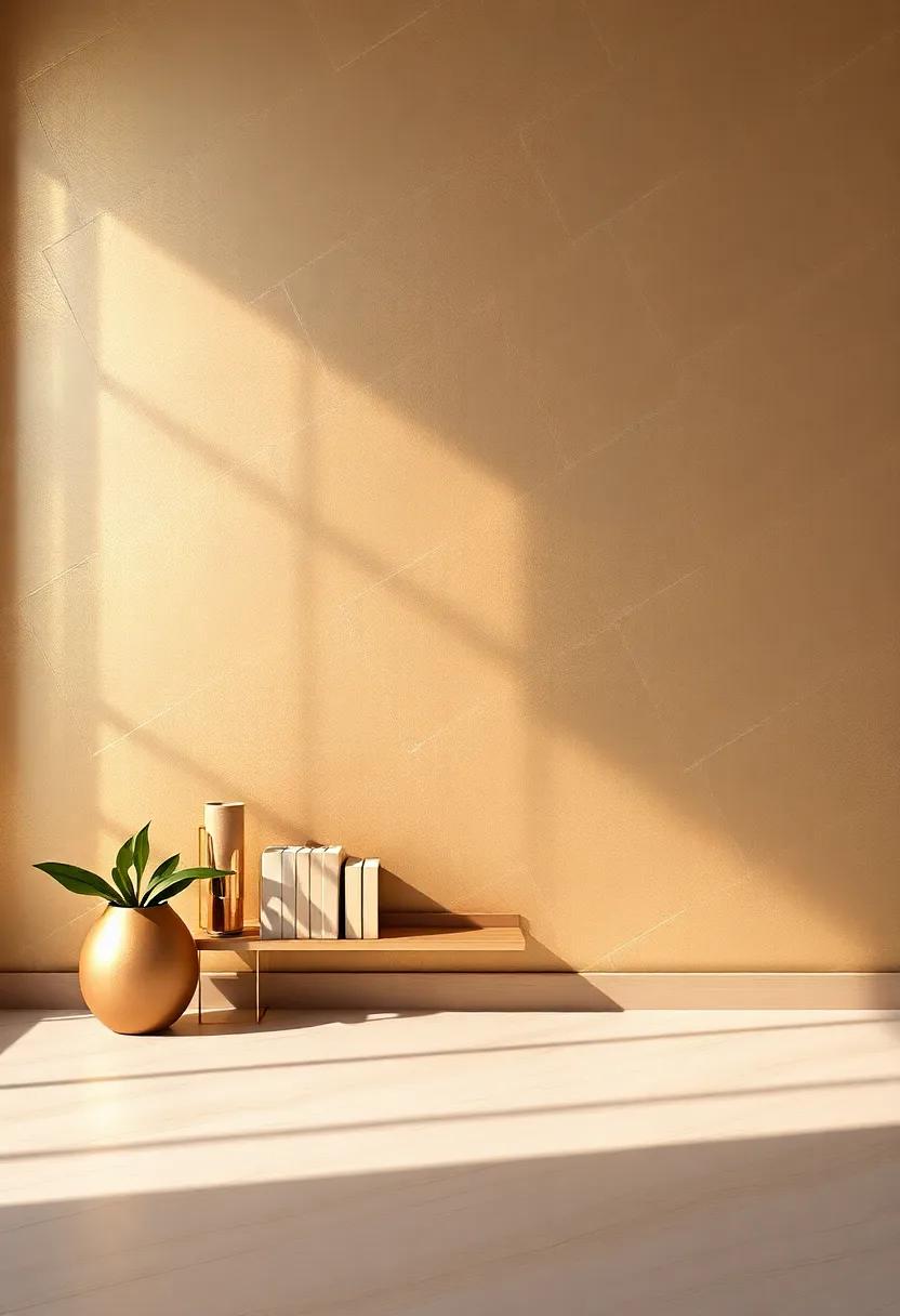 Metallic Finishes: Lend​ a ‍touch of glamour to your space with metallic paints or wallpapers that reflect light and add elegance