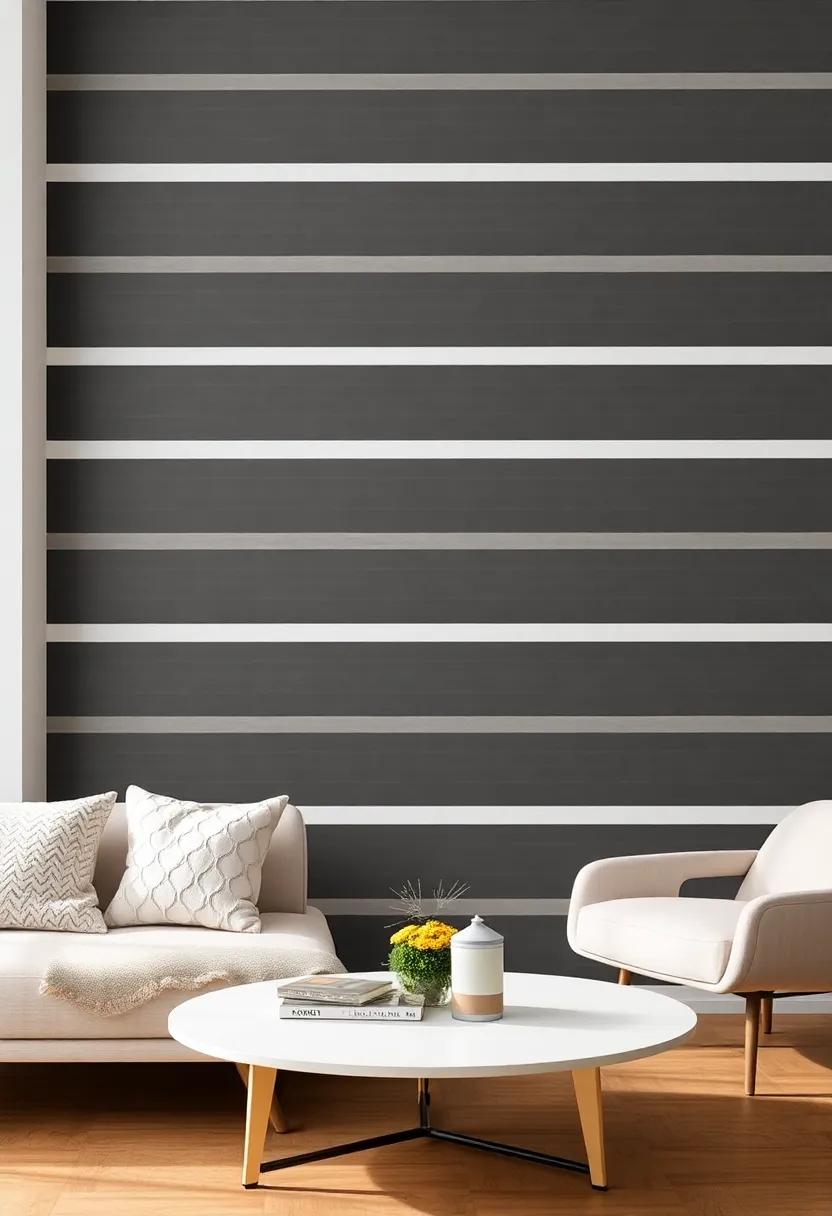 Striped Delight: Use stripes to elongate or widen a room,creating a stylish⁢ illusion that suits any interior design ⁤theme