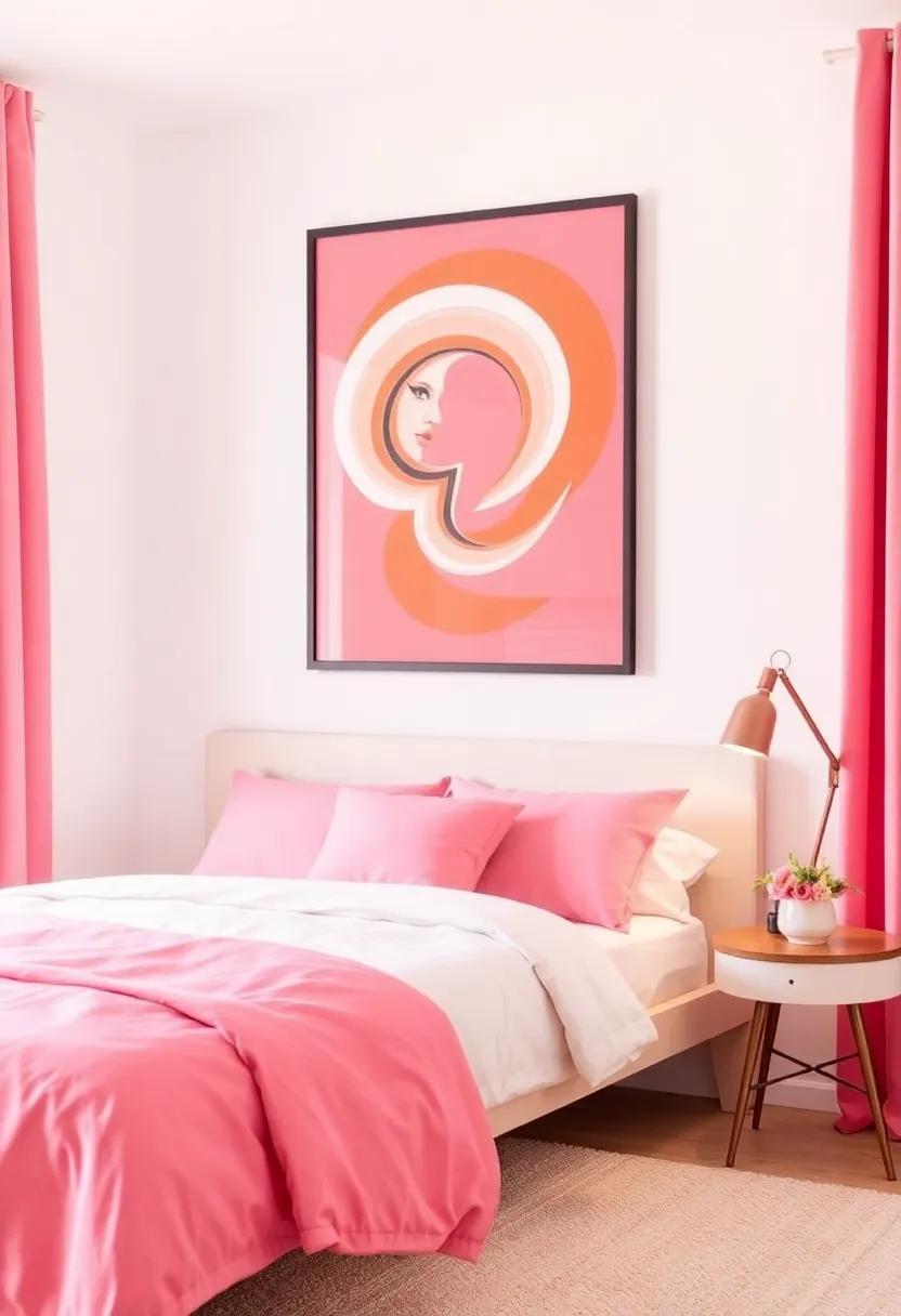 Stylish Wall Art Ideas to ⁢Complement ‌Your Tangerine and Pink Theme