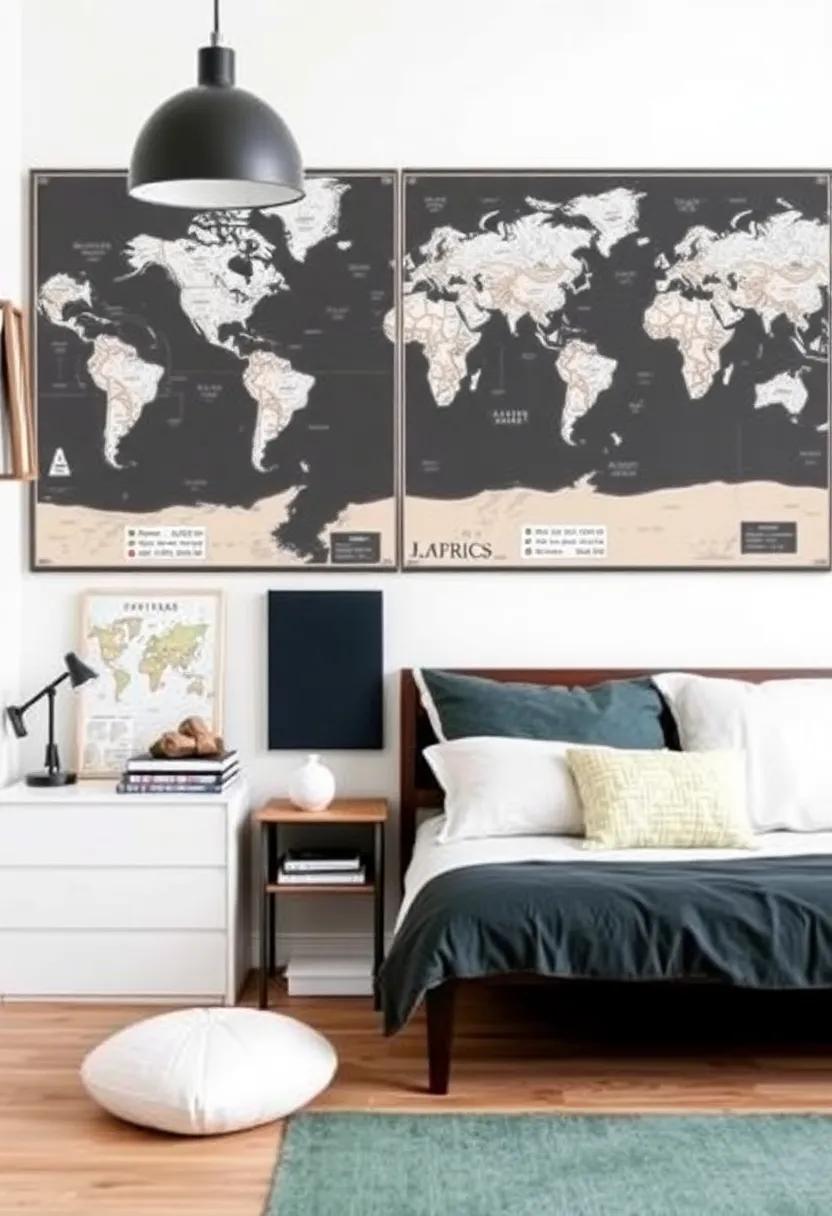 Use Maps and Travel-Themed Decor to Spark Adventure and Curiosity