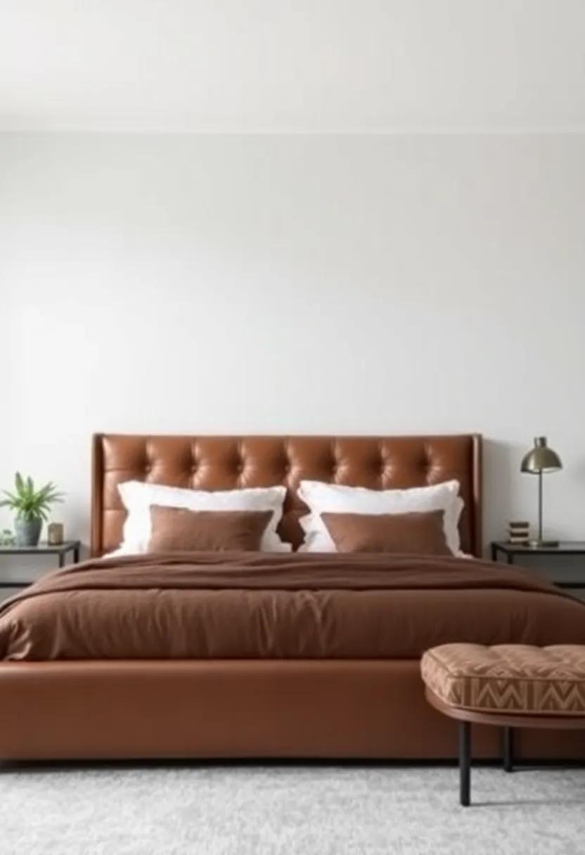 5)​ Tufted Leather: A tufted ⁤leather headboard radiates⁣ sophistication‍ while providing a ‌durable and stylish focal point