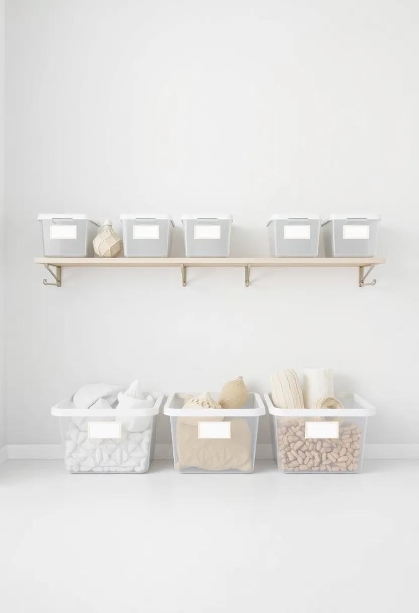 1)⁤ Use ⁣clear, labeled bins to⁣ separate items ‍by ​category⁢ for easy ⁢access