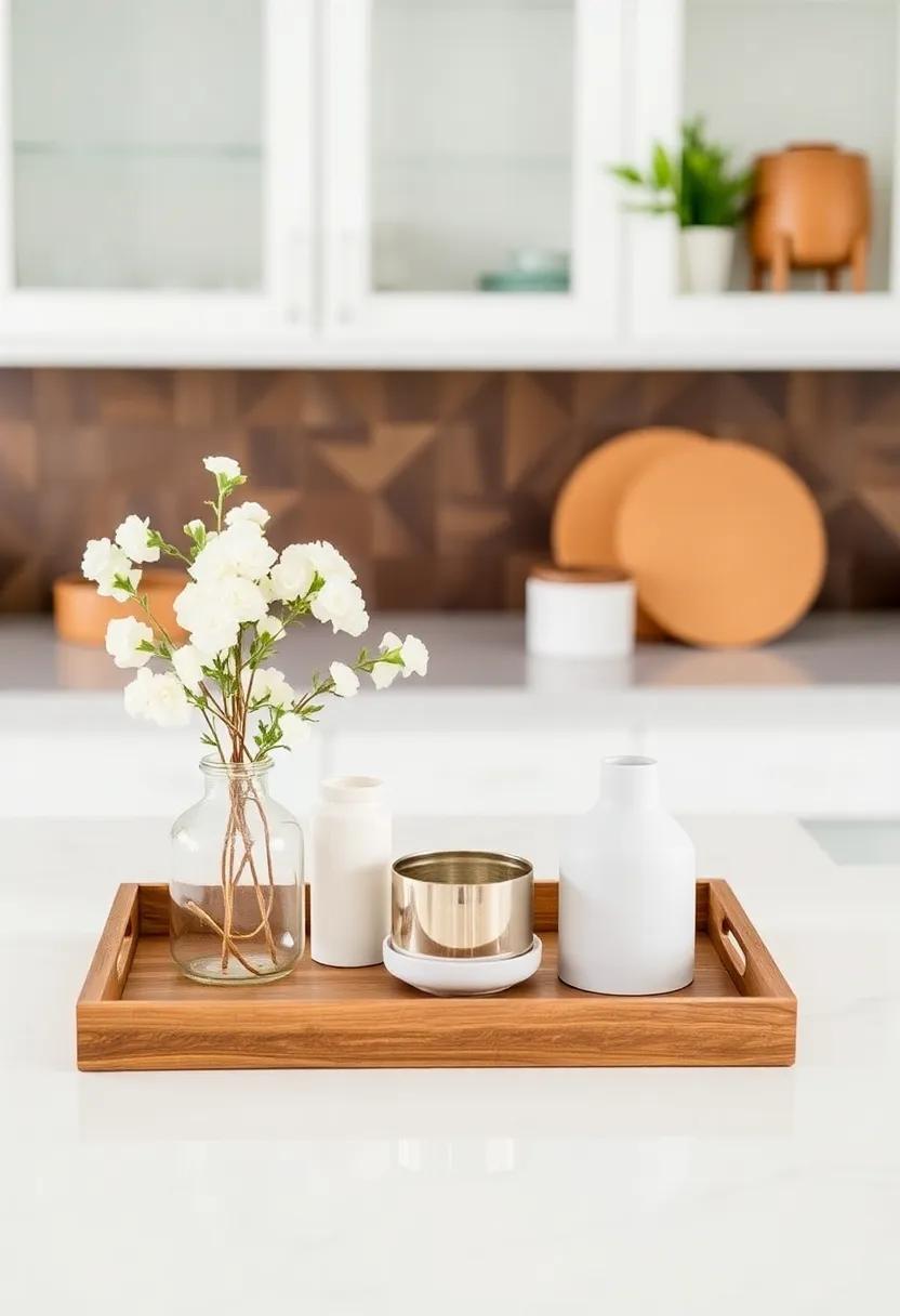 21)‍ Use Decorative Trays: Keep counters organized with stylish trays that group items together,minimizing⁢ visual clutter