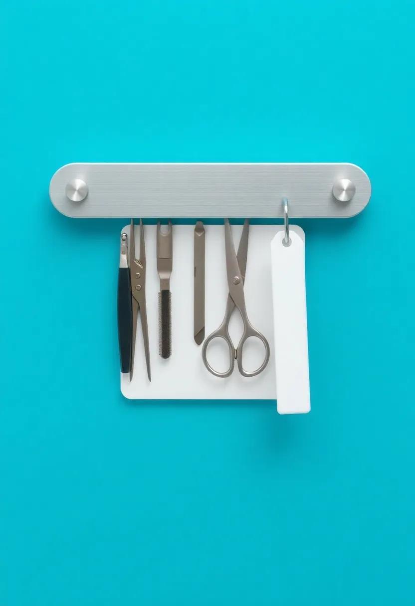 5) utilize a magnetic ⁣strip to store small metal tools ‌like tweezers and ⁢scissors