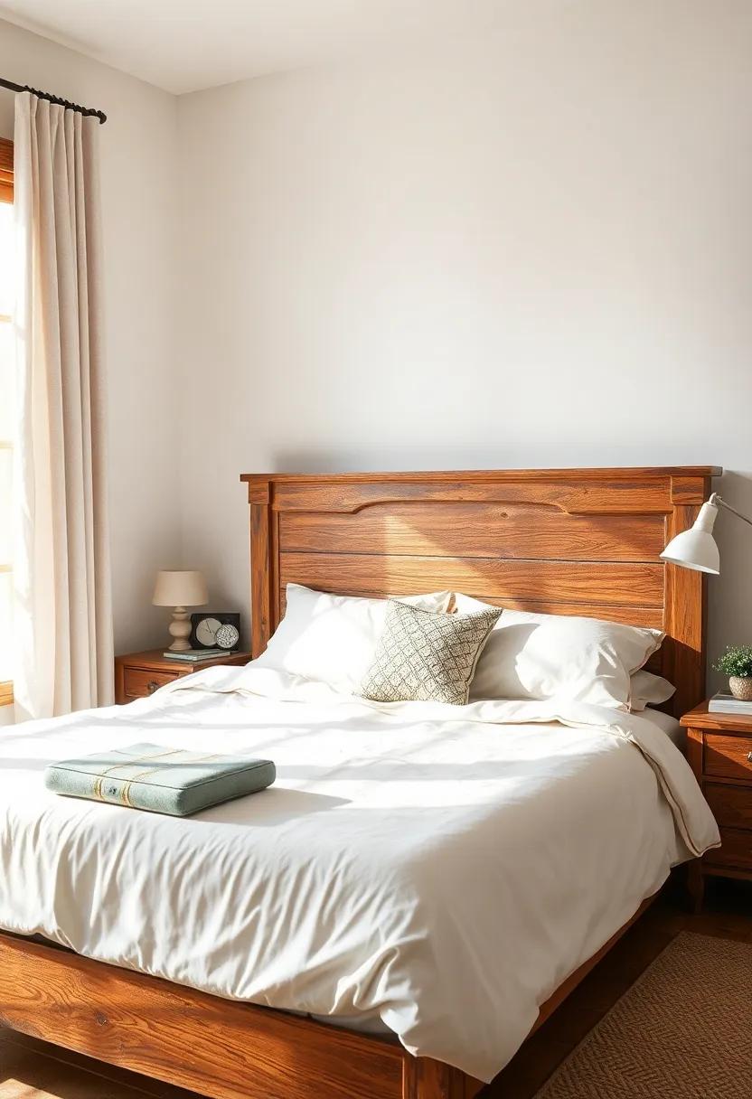 The Allure ⁤Of Weathered‍ Wood Furniture In A‌ Vintage Bedroom