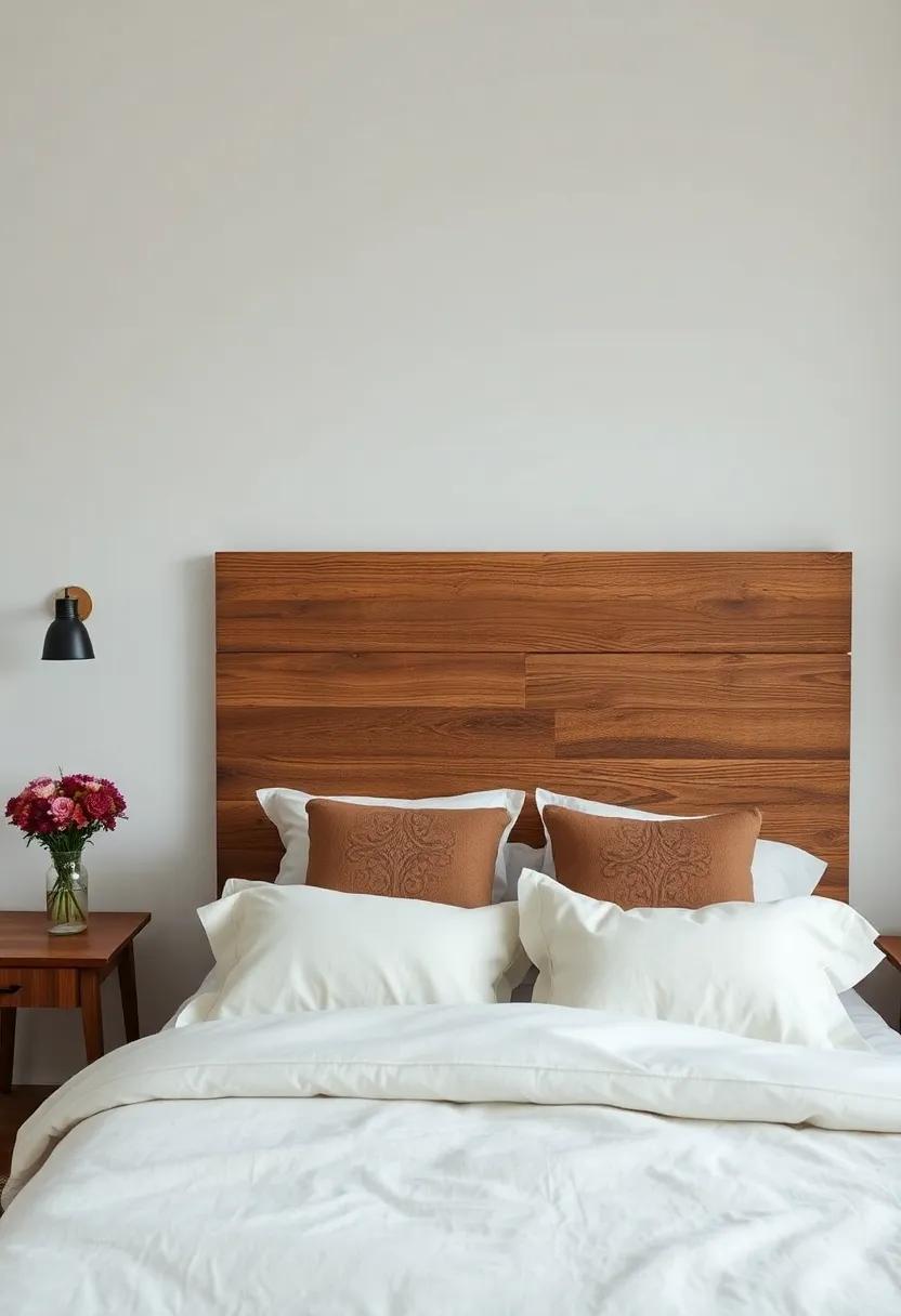 the Warmth Of ‌A Rustic Wooden Headboard