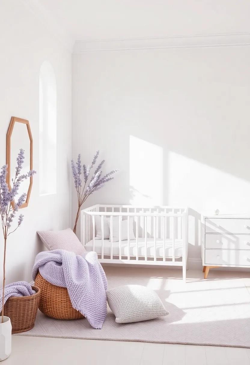 Exploring the Color Palette of White and Lavender for​ Cozy Nursery​ Vibes