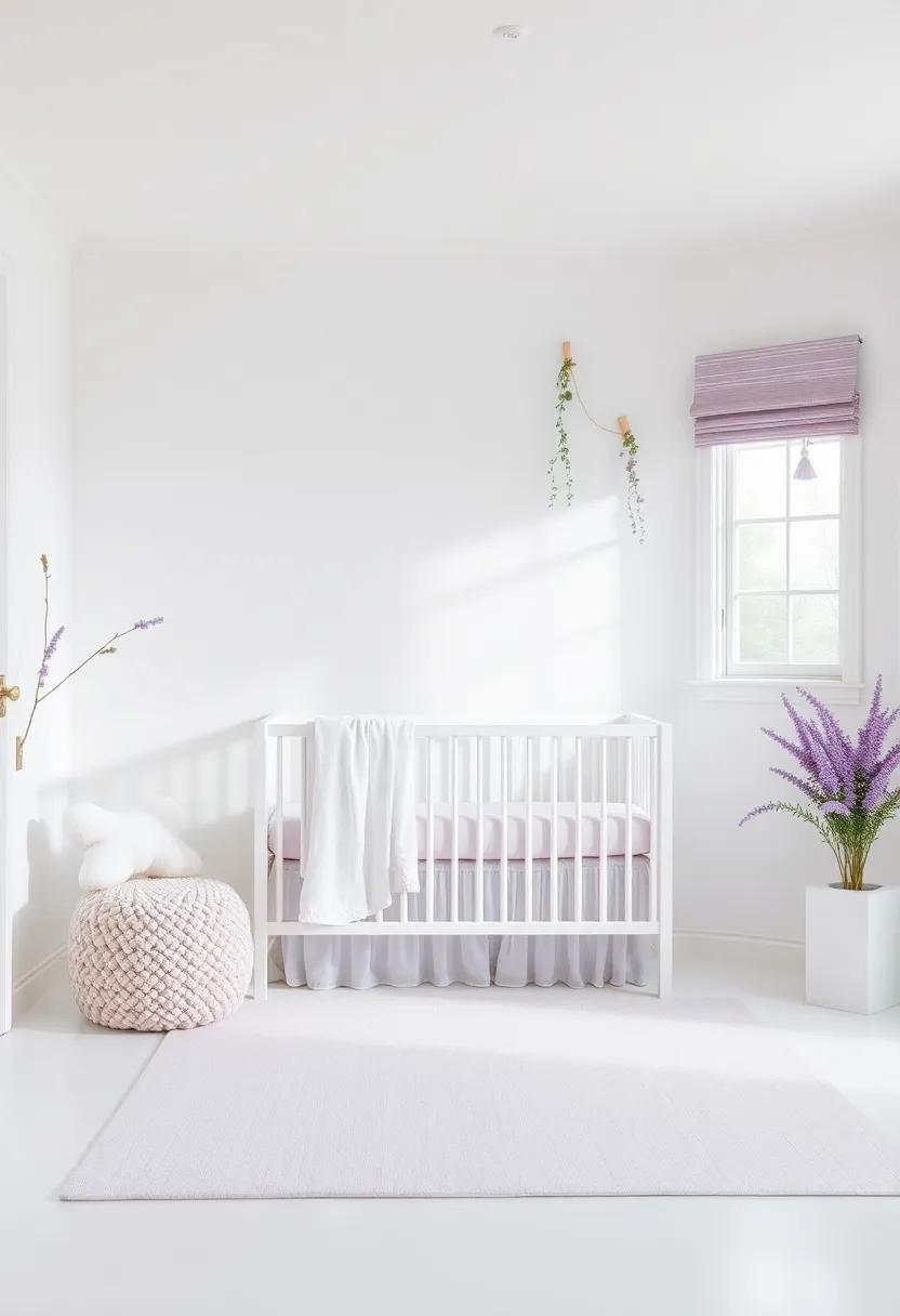 Incorporating Nature into the White⁤ and Lavender Nursery Theme