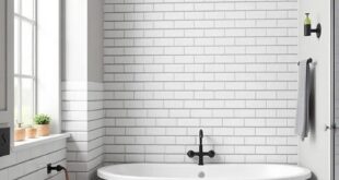 Chic and Timeless: Modern Farmhouse Bathroom Designs Featuring Subway Tiles
