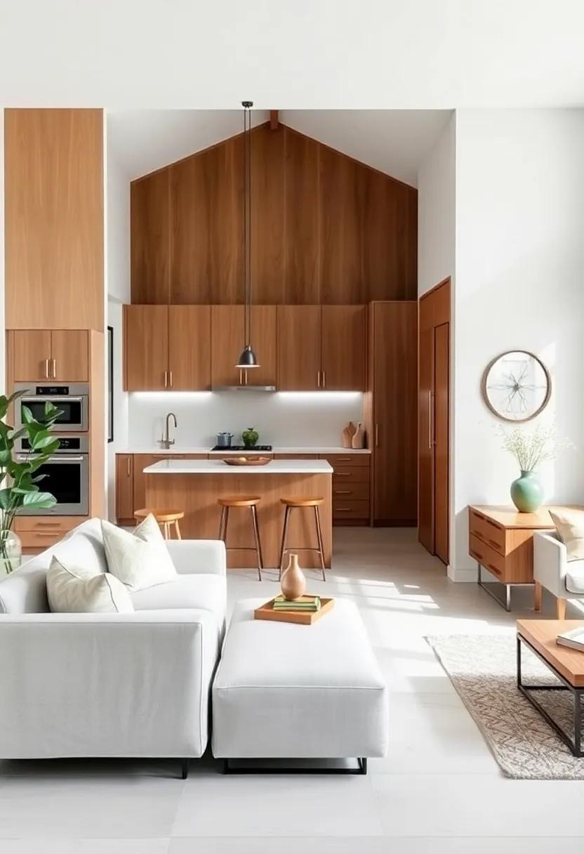 Connecting Spaces: The Charm of Galley Kitchens Open to Living Areas