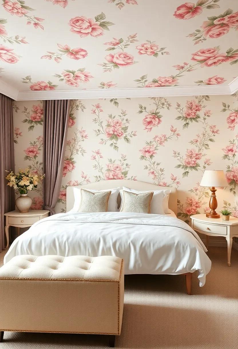 Embracing Nostalgia: Grandmillennial Bedrooms Adorned with Floral Wallpapers