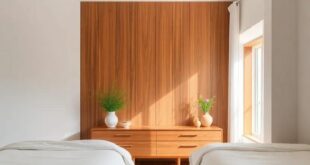 Timeless Tranquility: Embracing Mid-Century Modern Bedrooms with Teak Elegance