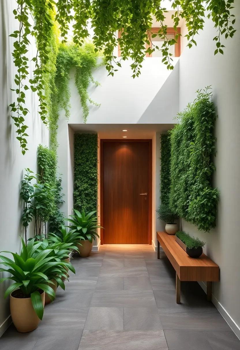 Embracing Nature: The Rise of Biophilic Entryways with Lush Living Walls