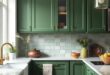 Embrace Nature: Transform Your Space with Green Farmhouse Kitchen Cabinets