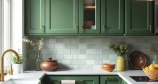 Embrace Nature: Transform Your Space with Green Farmhouse Kitchen Cabinets