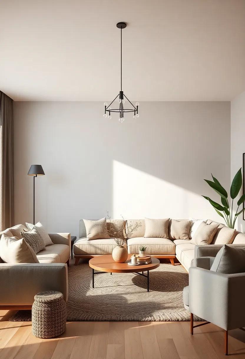 Creating a Cozy Oasis: Embracing Earthy Vibes with Soft Lighting in Your Living Room