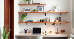 Maximize Your Space: Creative Small Home Offices with Wall-Mounted Shelves