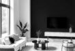 Embracing Contrast: Designing a Modern Boho Living Room in Black and White
