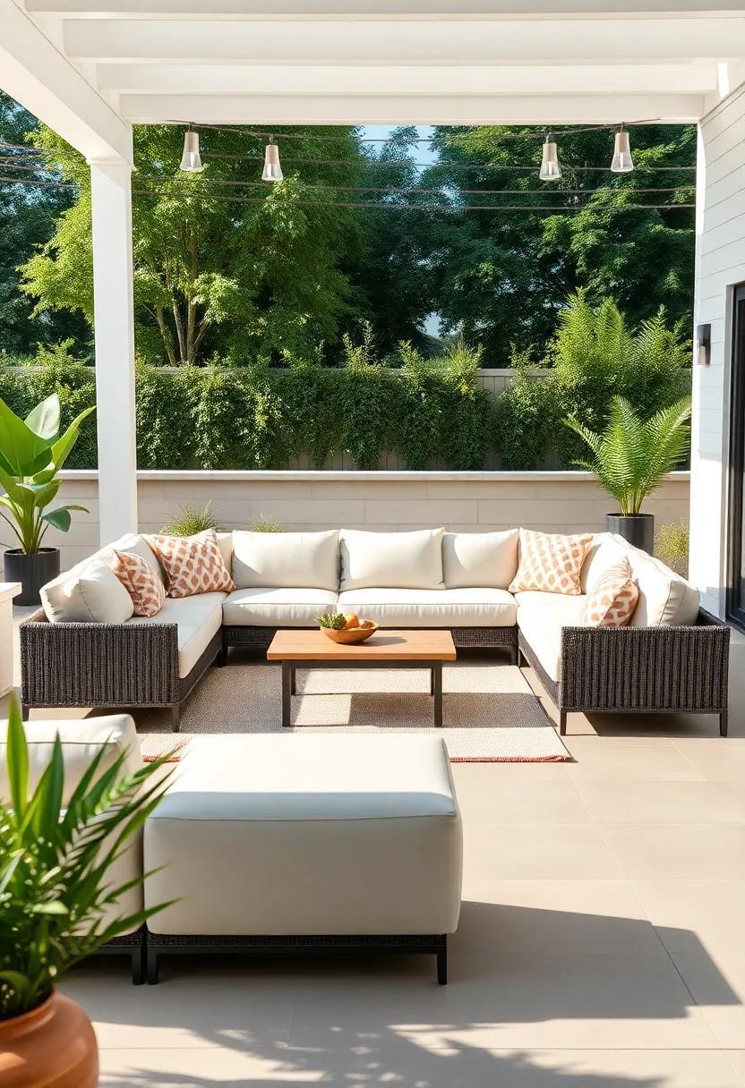 Transform Your Outdoors: Styling a Large Patio with a Cozy Sectional Sofa