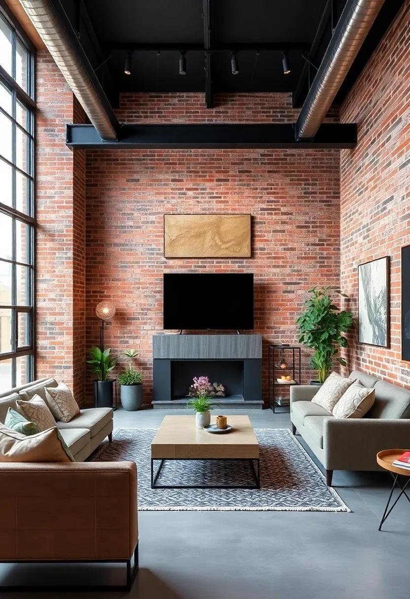 27 Inspiring Industrial Living Rooms That Celebrate Exposed Brick Walls