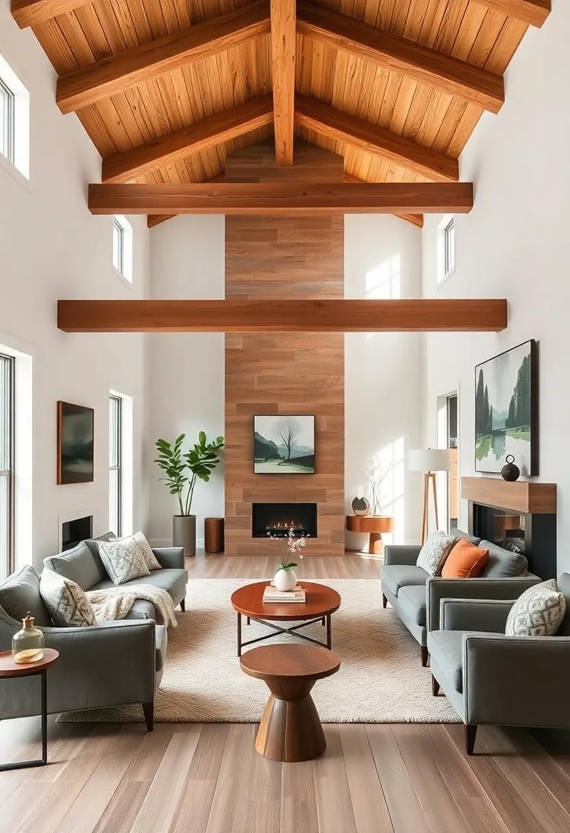 25 Inspiring Ideas for Small Open Concept Living Rooms with Exposed Beams